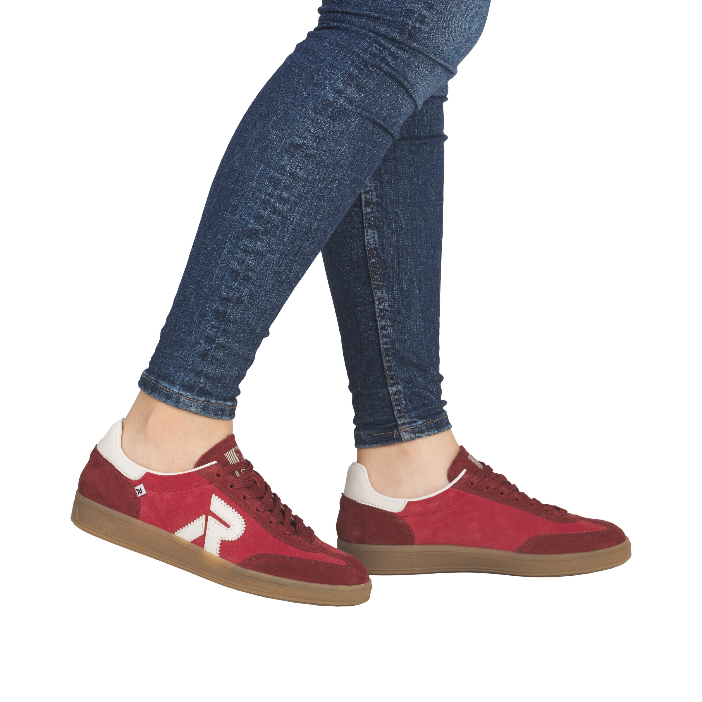 Sneaker bassa di Rieker Sport in rosso