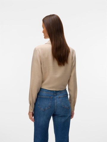 VERO MODA Bluse 'VMMELANEY' i beige