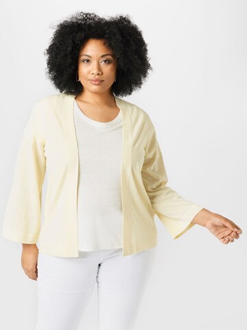 Tom Tailor Women + Knit cardigan 'Summerly' in Beige: front