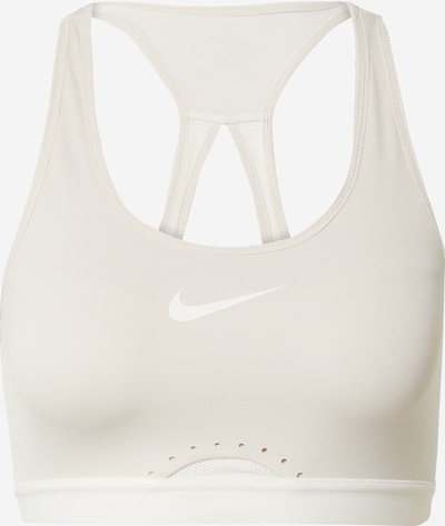 NIKE Soutien de desporto em ecru / branco, Vista do produto