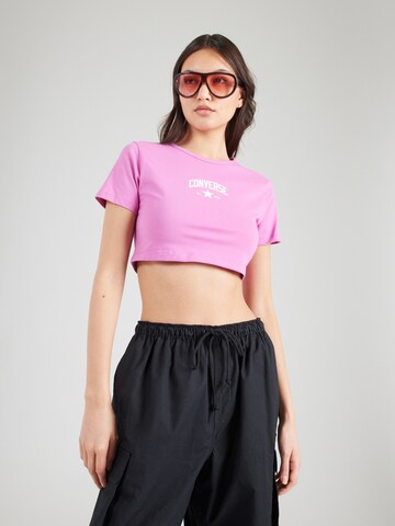 CONVERSE - Camiseta en rosa: frente