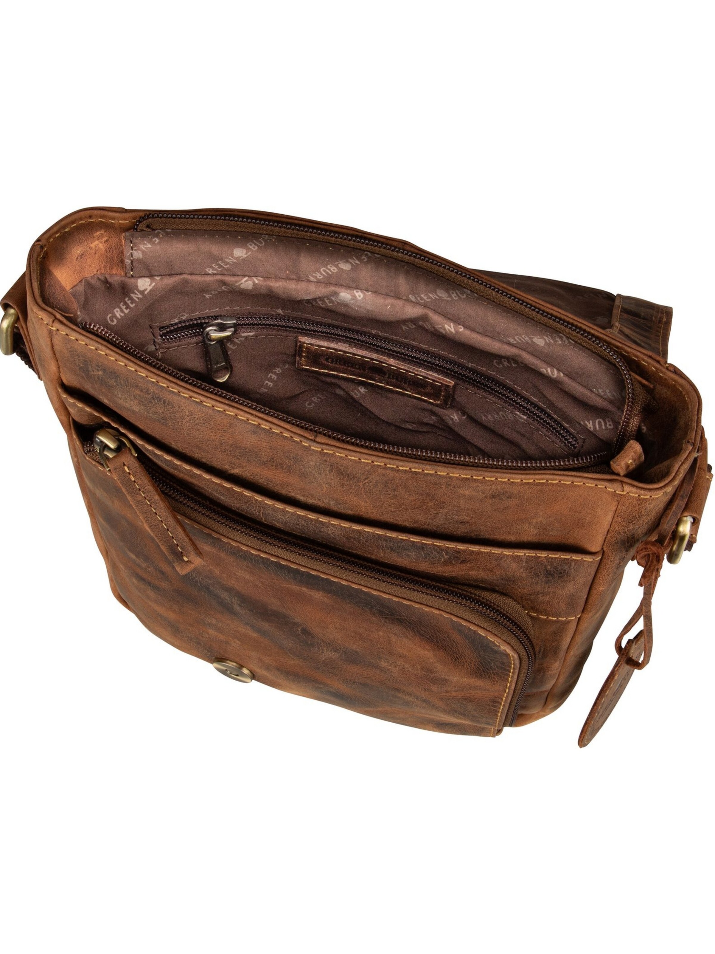 GREENBURRY Schoudertas '1540' in Bruin