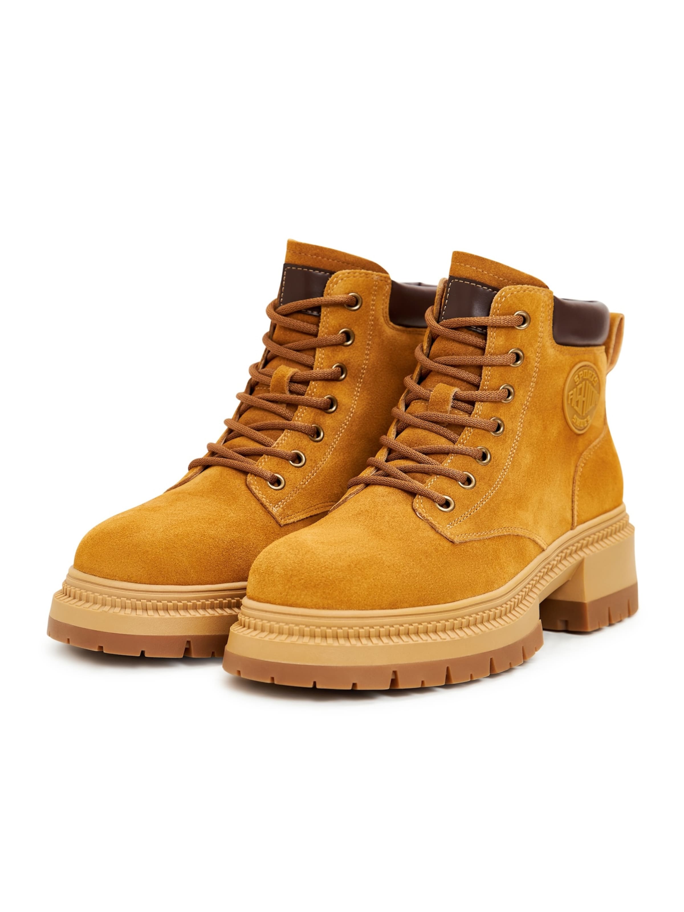CESARE GASPARI Schnürstiefelette in Braun