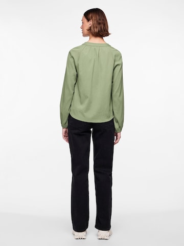 PIECES Blouse 'DREW' in Green