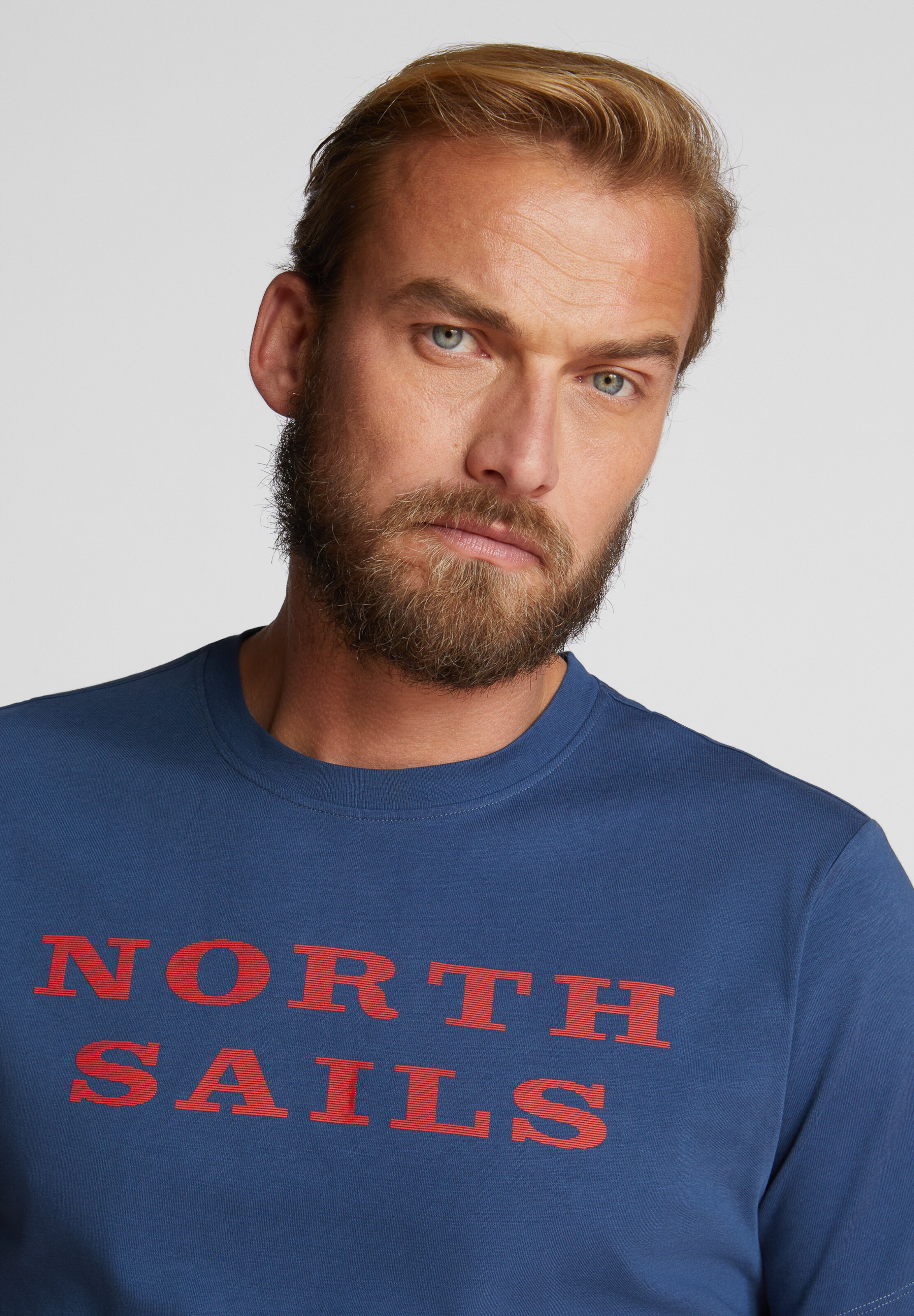 Männer Große Größen North Sails T-Shirts in Blau - JS69877 Männer Große Größen North Sails T-Shirts in Blau - JS69877
