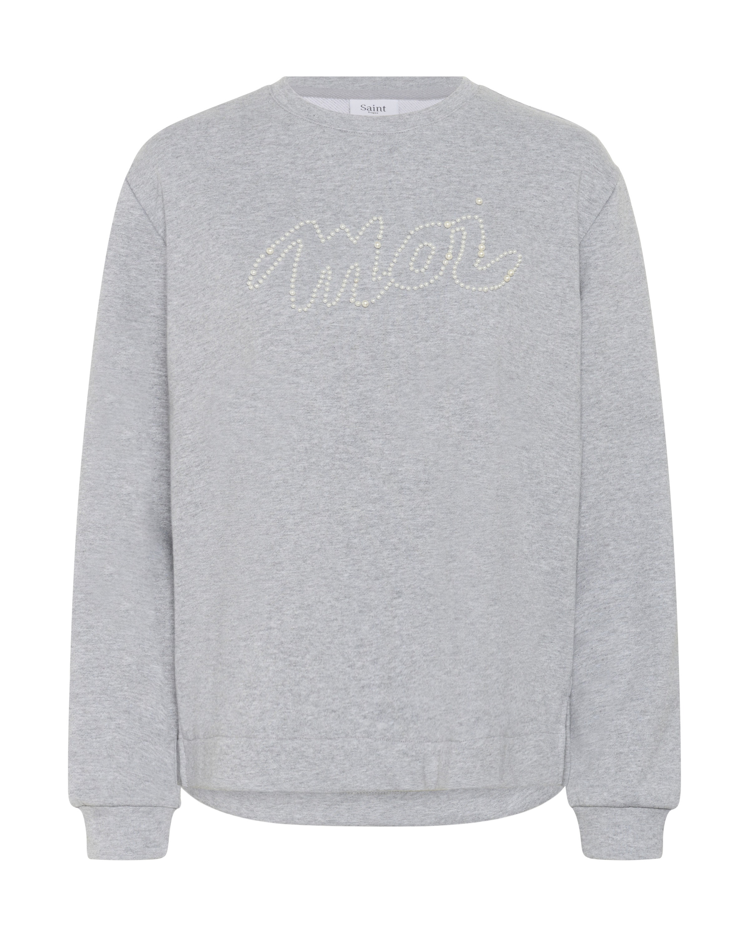 SAINT TROPEZ Sweatshirt in Grijs: voorkant
