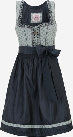 MARJO Dirndl 'Melinda' in Blauw: voorkant