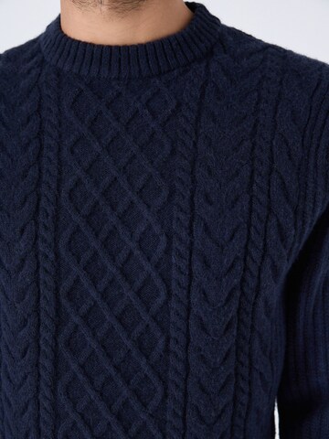 Pull-over 'Aran' Next en bleu