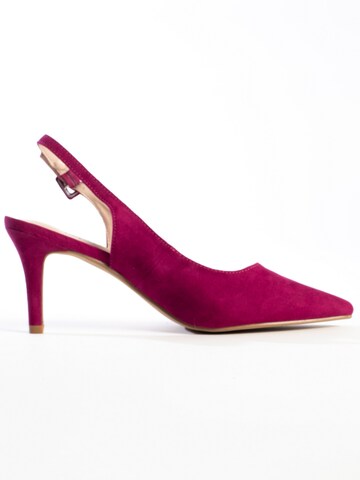 Celena - Zapatos destalonado 'Cruzz' en lila