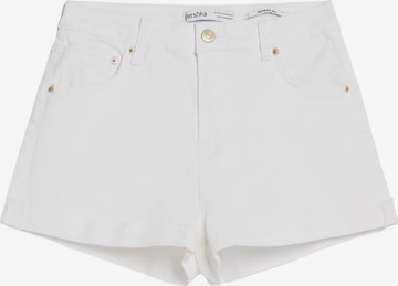 Jean Bershka en blanc : devant