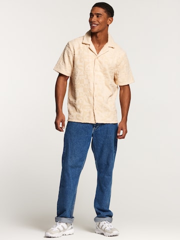 Shiwi - Ajuste confortable Camisa 'TOWELING' en beige