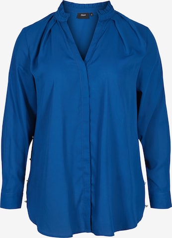 Zizzi Blouse 'MKIT' in Blue: front