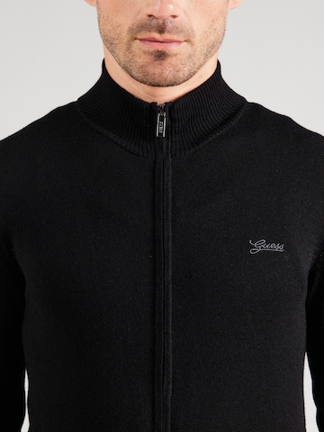 GUESS - Casaco de malha 'DARRELL' em preto