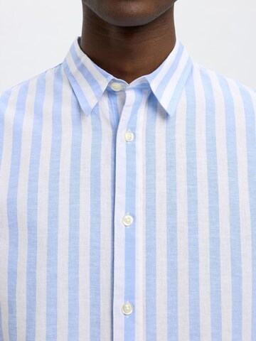 Coupe slim Chemise SELECTED HOMME en bleu