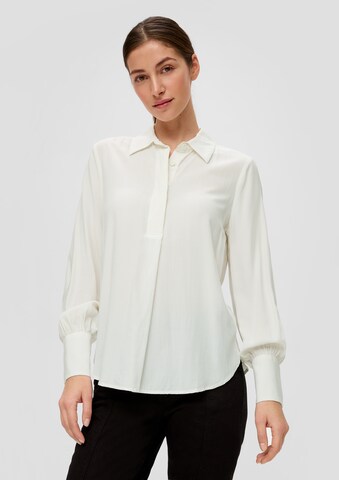 Camicia da donna di QS in bianco: frontale