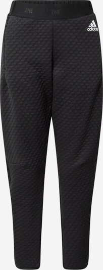 ADIDAS PERFORMANCE Pantalon de sport 'Z.N.E.' en noir / blanc, Vue avec produit