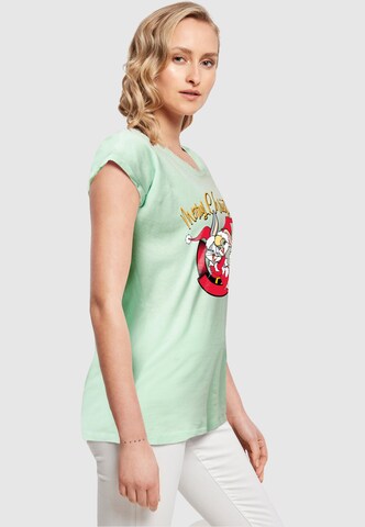 ABSOLUTE CULT Shirt 'Looney Tunes - Lola Merry Christmas' in Green