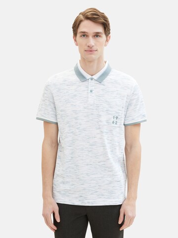 TOM TAILOR Poloshirt in Weiß: predná strana