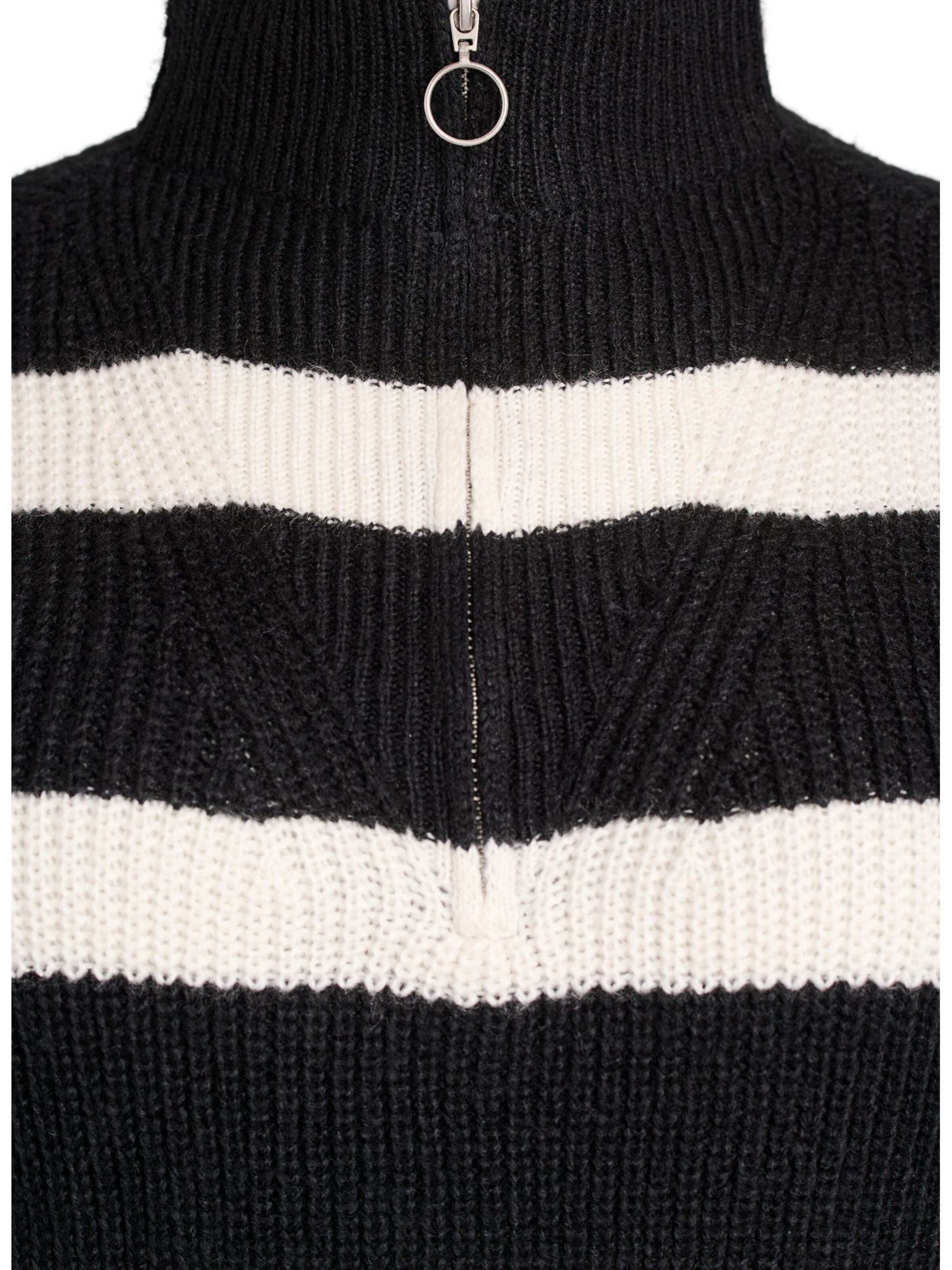 Zizzi Pullover 'Fllora' in Schwarz