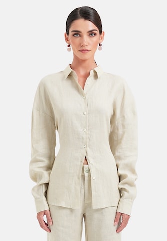 OW Collection Bluse 'Luma' in Beige: Vorderseite