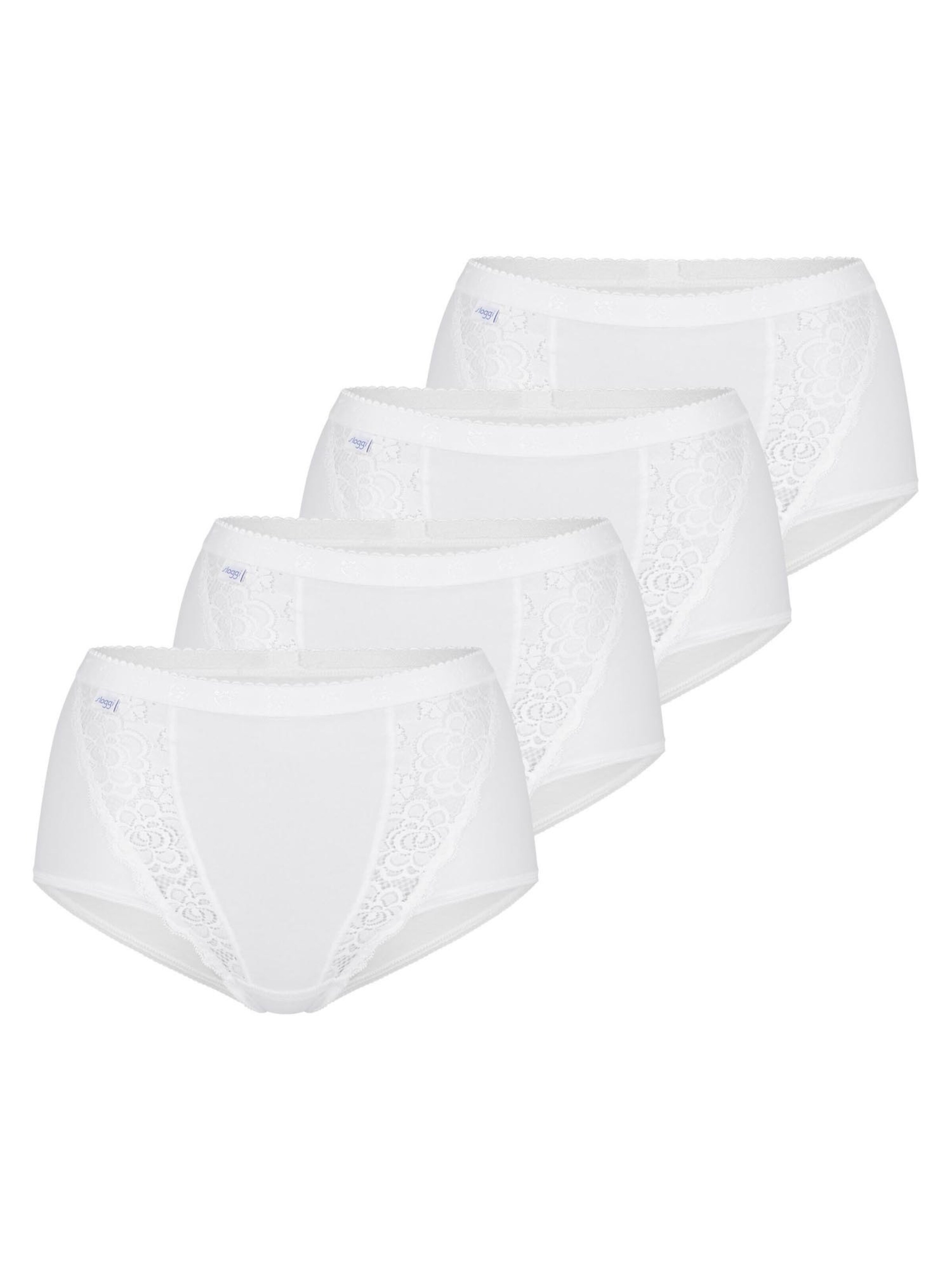 SLOGGI Panty 'Chic' in White: front