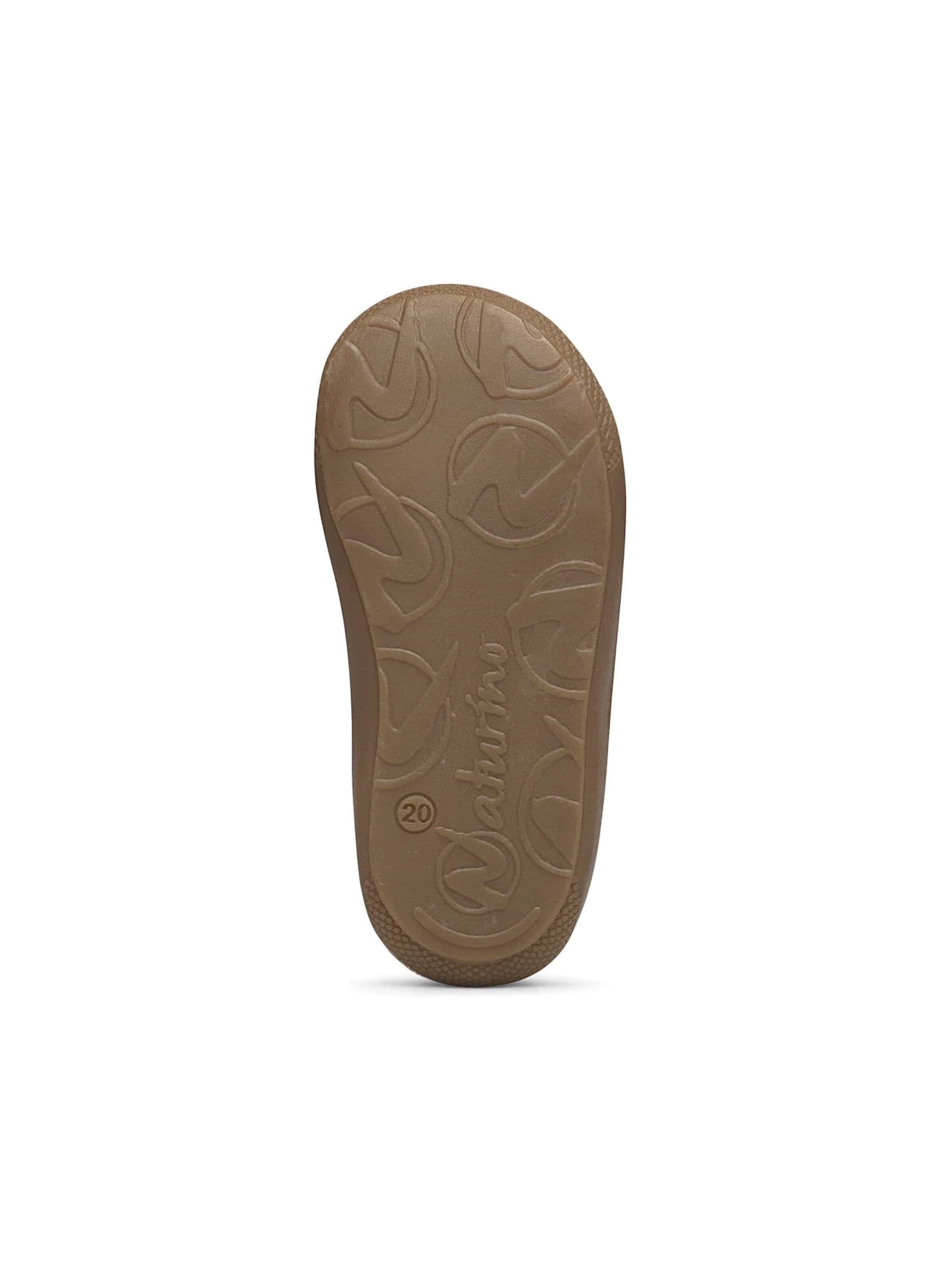 NATURINO Flats 'COCOON ZIP' in Brown
