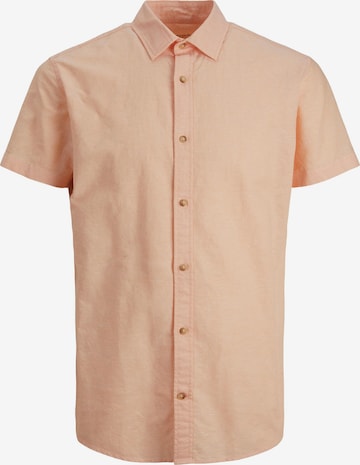 JACK & JONES - Regular Fit Camisa 'Summer' em laranja: frente