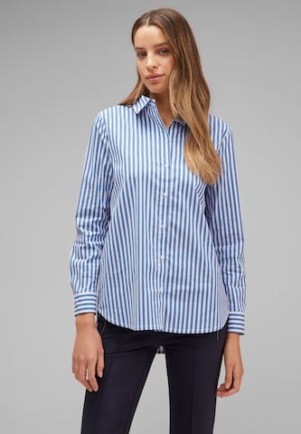 STREET ONE Blouse in Blue: front