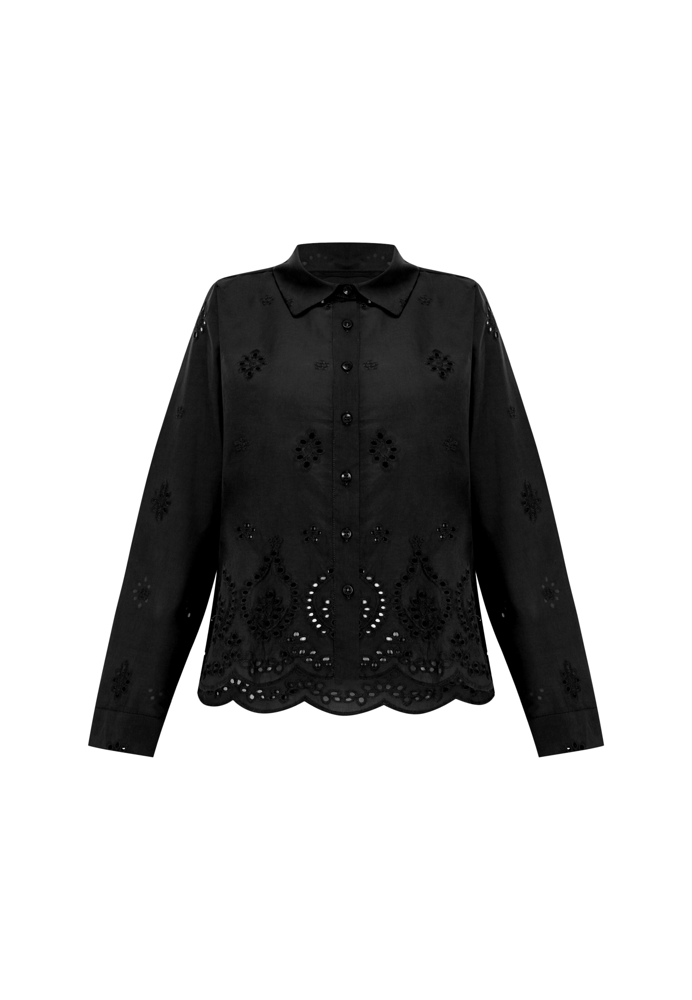 FRESHLIONS Blouse 'Kate' in Black: front