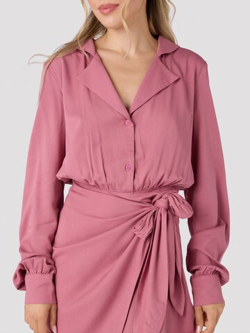Laurella - Vestido camisero en rosa