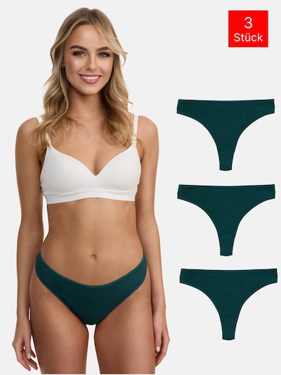 Tazzio String 'F933' in L in de kleur Groen, Productweergave