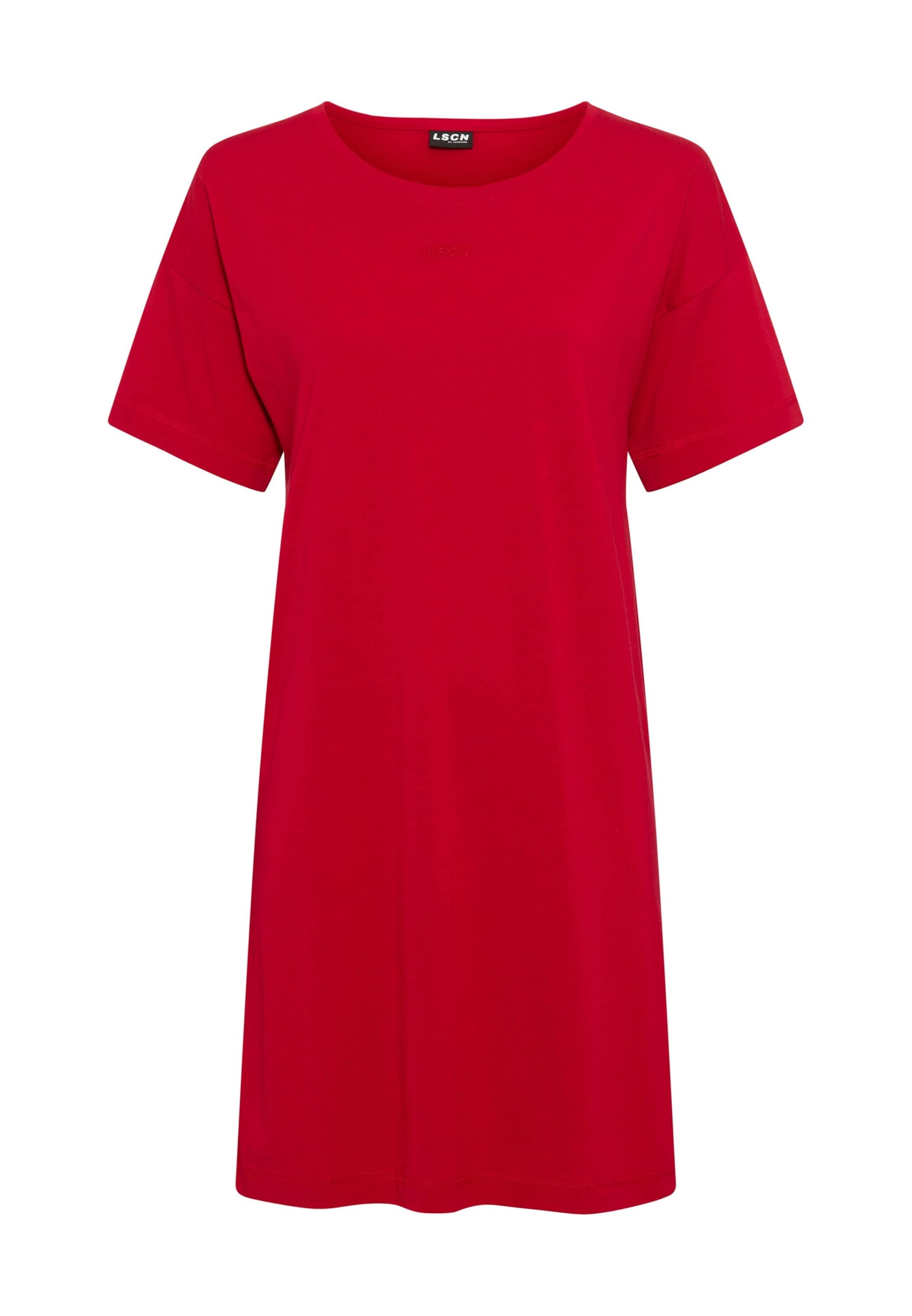 Chemise de nuit LSCN by LASCANA en rouge : devant