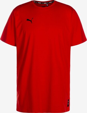 T-Shirt fonctionnel 'Hoops Team' PUMA en rouge : devant