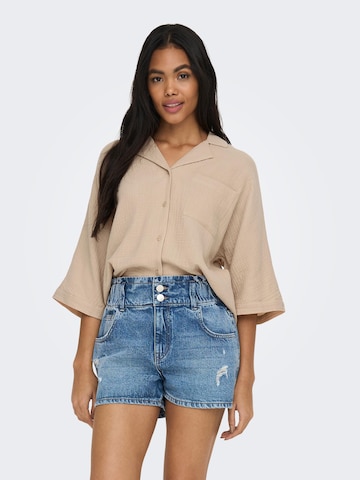 ONLY Bluse 'THYRA' in Beige: predná strana