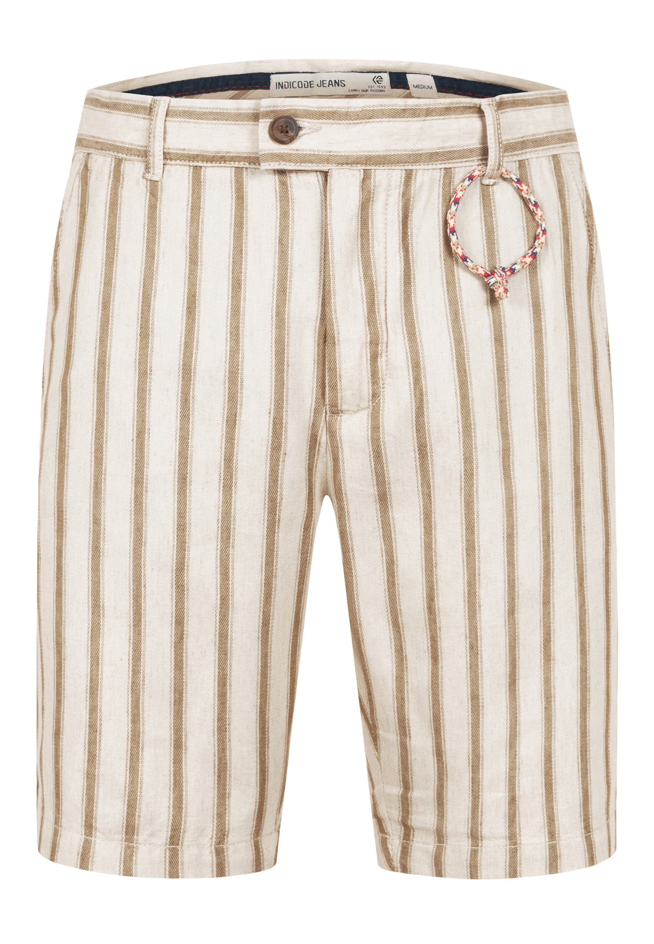 INDICODE JEANS Regular Chino 'Monetti' in Beige: voorkant