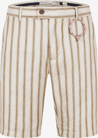 INDICODE JEANS Regular Chino trousers 'Monetti' in Beige: front