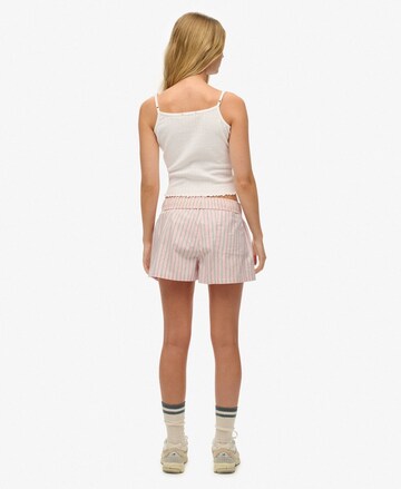 Regular Pantalon Superdry en rose