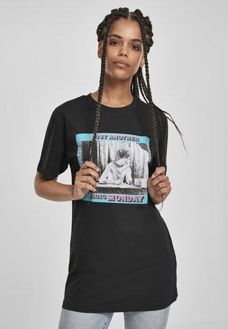 Tricou 'Magic Monday' de la Merchcode pe negru: față