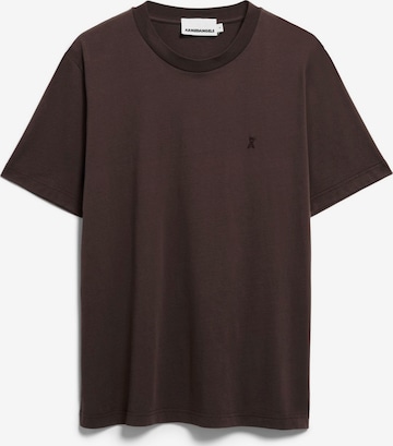 ARMEDANGELS Футболка 'JAAMES' в Коричневый: спереди