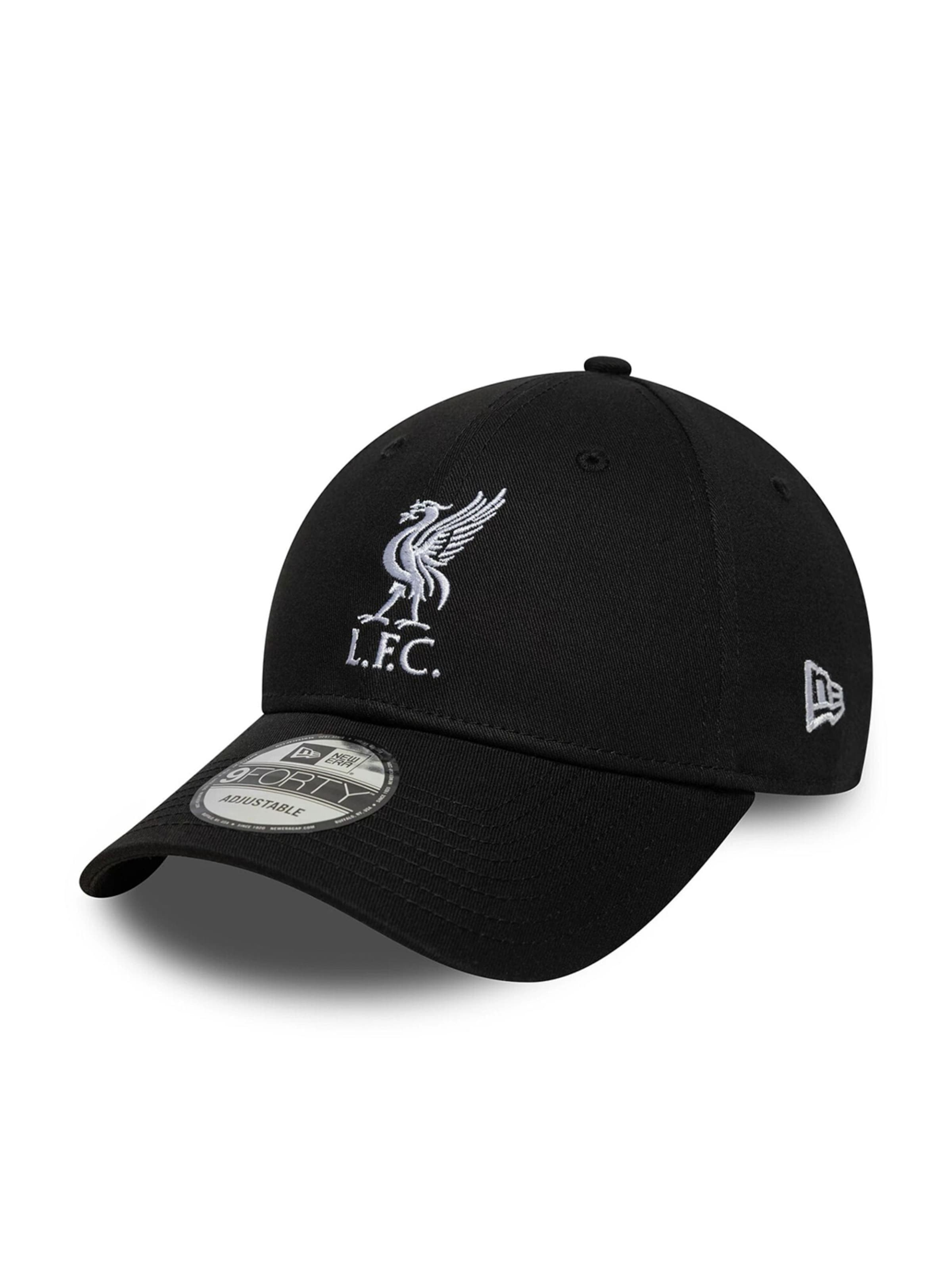 NEW ERA Athletic Cap '9FORTY Liverpool FC Core' in Black: front