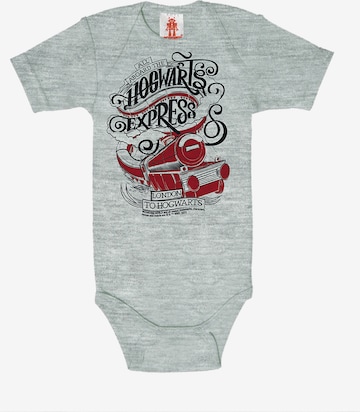 LOGOSHIRT Romper/Bodysuit 'Harry Potter - Hogwarts Express-Print' in Grey