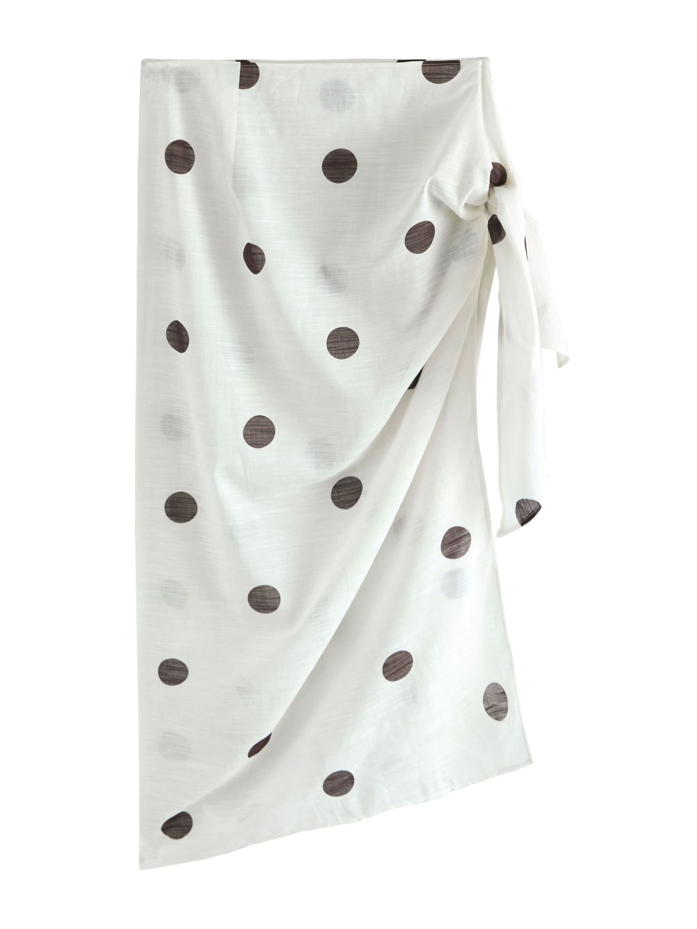 Next Saia em castanho escuro / branco, Vista do artigo