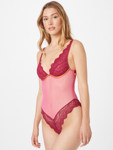 Dora Larsen Bodysuit 'KIRAN' in Pink: front