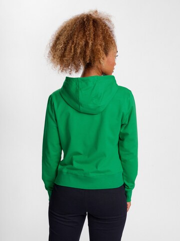 Hummel Sports sweat jacket in Green