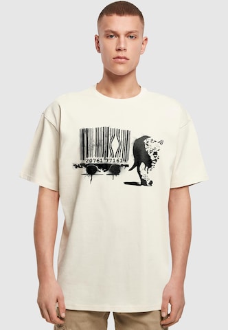 Merchcode Shirt 'Brandalised' in Beige: Vorderseite