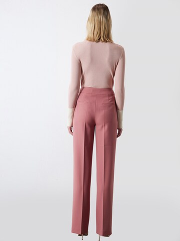 Regular Pantalon à plis Ipekyol en rose