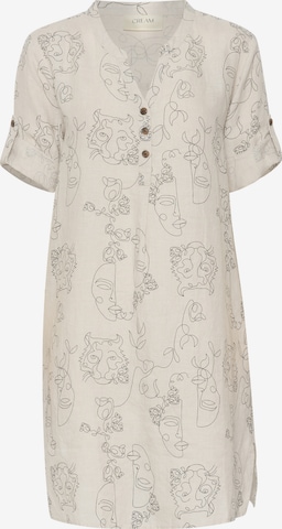 Robe d’été 'Bellis' Cream en beige : devant