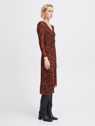 ICHI Dress 'ISTA' in Brown: front