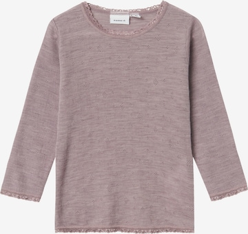 NAME IT - Camisola 'NMFWang' em roxo: frente