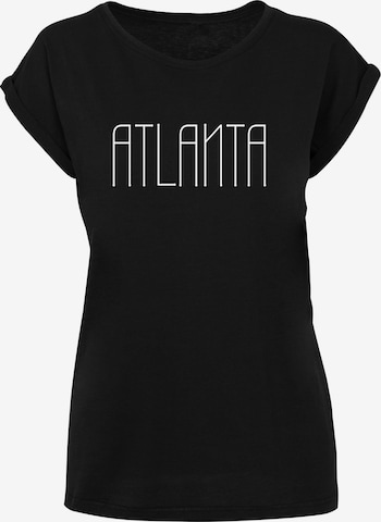 Merchcode T-Shirt 'Atlanta X' in Schwarz: predná strana